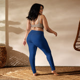 Hustle & Pray III Leggings - Blue