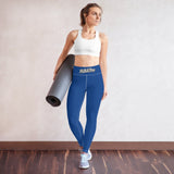 Hustle & Pray III Leggings - Blue